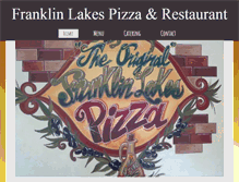 Tablet Screenshot of franklinlakespizza.com